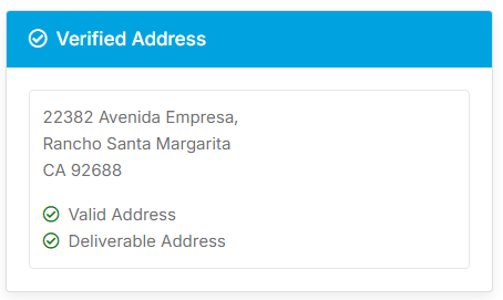 address-verified